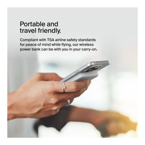 BELKIN 5k Qi2 MagSafe Compatible Powerbank with Kickstand – WHITE