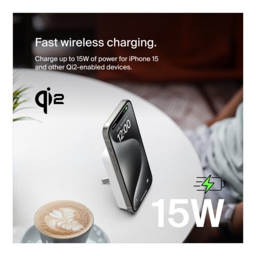 BELKIN 8k Qi2 MagSafe Compatible Powerbank with kickstand