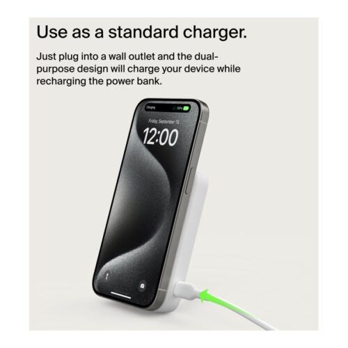 BELKIN 8k Qi2 MagSafe Compatible Powerbank with kickstand