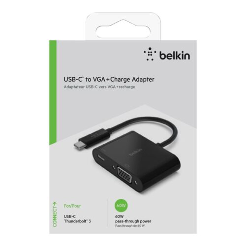 BELKIN Adaptateur USB-C VGA 60W noir