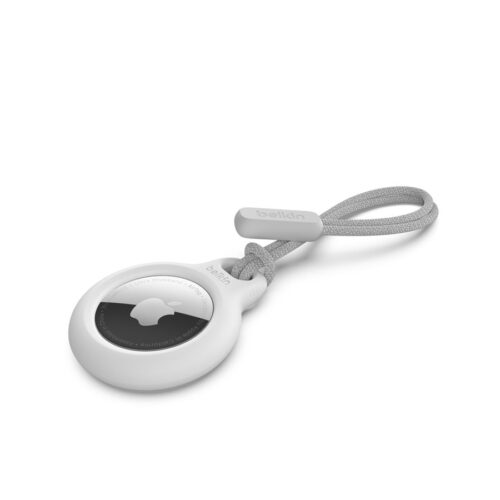 BELKIN Airtag Protection avec Cordon Blanc