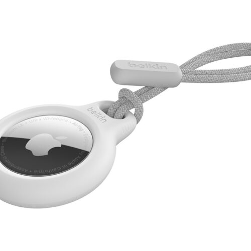 BELKIN Airtag Protection avec Cordon Blanc