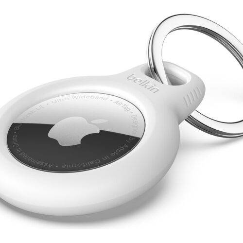 BELKIN Airtag Protection avec porte-clés Blanc