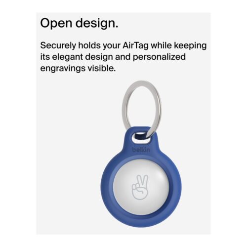BELKIN Airtag Protection avec porte-clés Bleu