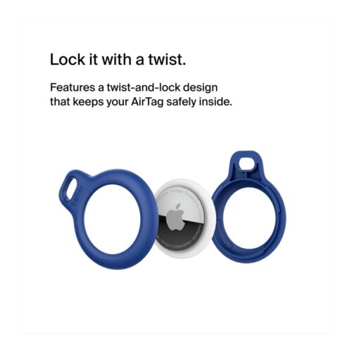 BELKIN Airtag Protection avec porte-clés Bleu