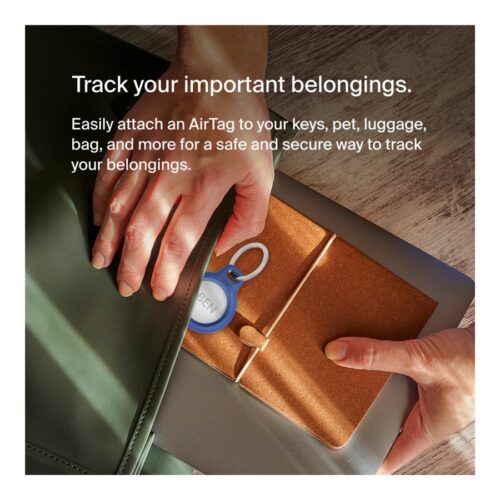 BELKIN Airtag Protection avec porte-clés Bleu