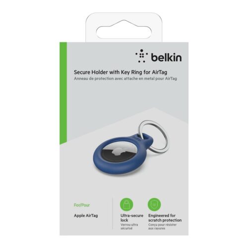BELKIN Airtag Protection avec porte-clés Bleu