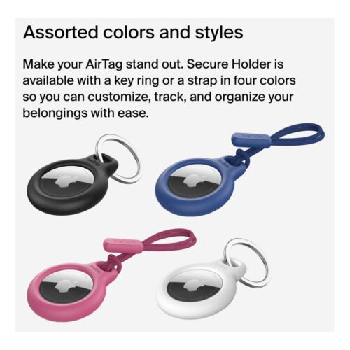 BELKIN Airtag Protection avec porte-clés Bleu
