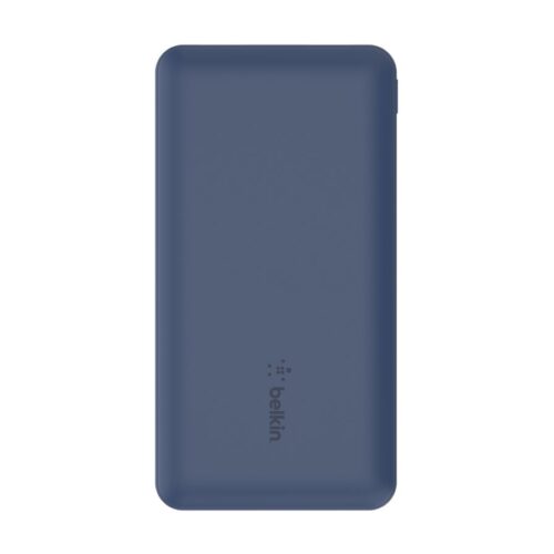 BELKIN Batterie externe 3 ports 10K avec câble USB-A vers USB-C bleu