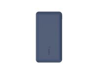 BELKIN Batterie externe 3 ports 10K avec câble USB-A vers USB-C bleu