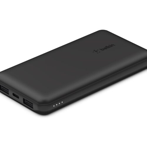 BELKIN Batterie externe 3 ports 10K avec câble USB-A vers USB-C noir