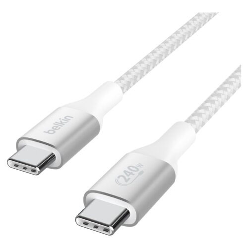 BELKIN Boost Charge 240w USB-C to USB-C Cable 1M White