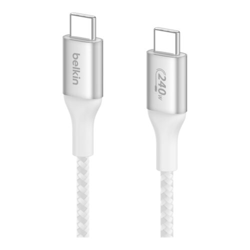 BELKIN Boost Charge 240w USB-C to USB-C Cable 1M White