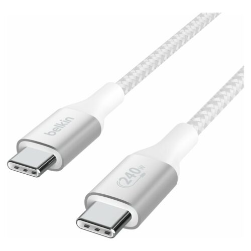 BELKIN Boost Charge 240w USB-C to USB-C Cable 2M White