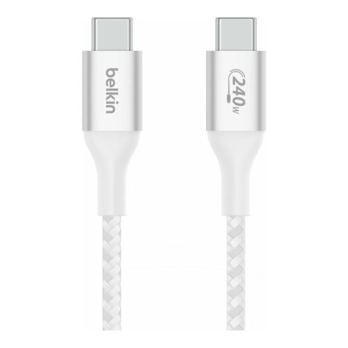 BELKIN Boost Charge 240w USB-C to USB-C Cable 2M White