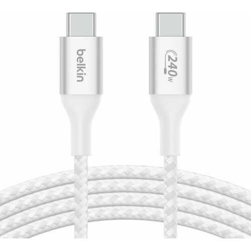 BELKIN Boost Charge 240w USB-C to USB-C Cable 2M White