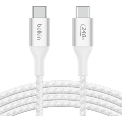 BELKIN Boost Charge 240w USB-C to USB-C Cable 2M White