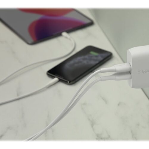 BELKIN BOOST CHARGE 24w 12w X2 USB-A Dual Wall Charger White