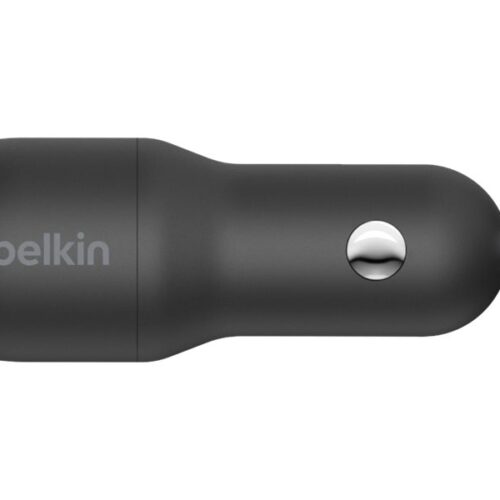 BELKIN BOOST CHARGE 24w USB-A Dual Car Charger w/ 1M PVC A-C Black