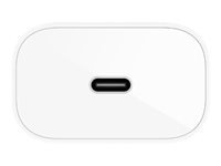 BELKIN BOOST CHARGE 25w USB-C PD PPS Single Wall Charger w/ 1m C- C Cable White