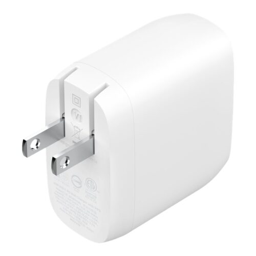 BELKIN BOOST CHARGE 60w USB-C PD Dual 30w Wall Charger White