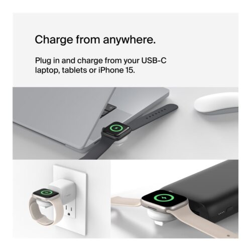 BELKIN BOOST CHARGE Apple Watch Fast Charge Dongle White