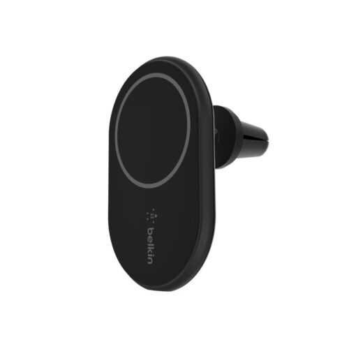BELKIN BOOST CHARGE Magnetic wireless Car Vent Mount + Car Charger CLA Black