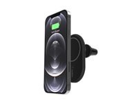 BELKIN BOOST CHARGE Magnetic wireless Car Vent Mount + Car Charger CLA Black