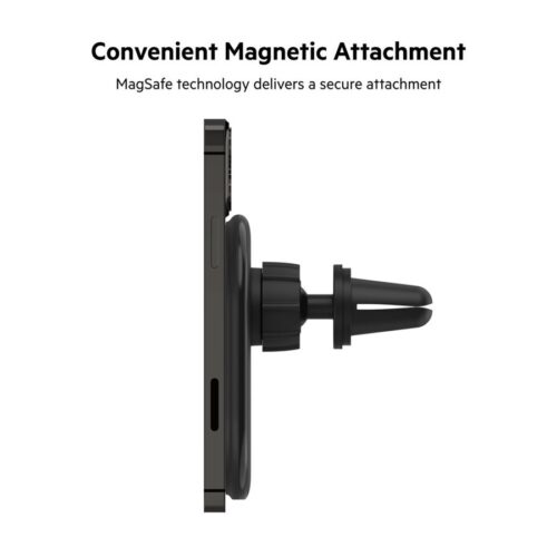 BELKIN BOOST CHARGE Magnetic wireless Car Vent Mount + Car Charger No CLA Black
