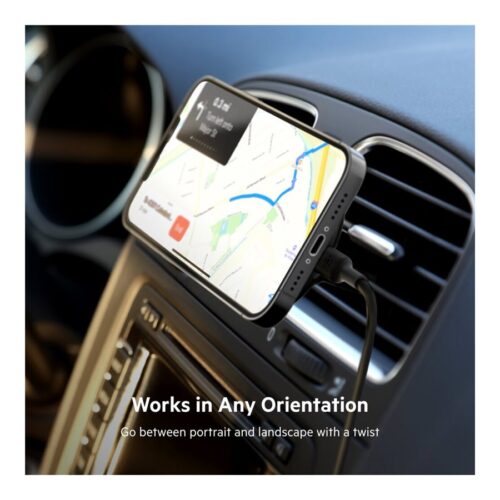BELKIN BOOST CHARGE Magnetic wireless Car Vent Mount + Car Charger No CLA Black