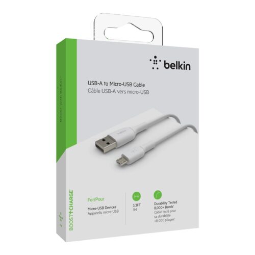 BELKIN BOOST CHARGE Micro-USB to USB-A Cable PVC 1M White