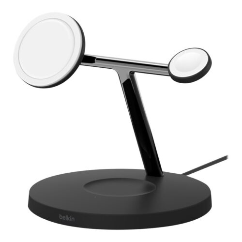 BELKIN BOOST CHARGE PRO 3in1 Qi2 15w Magnetic Adjustable Charging Stand Black