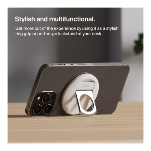 BELKIN BOOST CHARGE PRO iPhone Mount with MagSafe for Mac Notebooks White