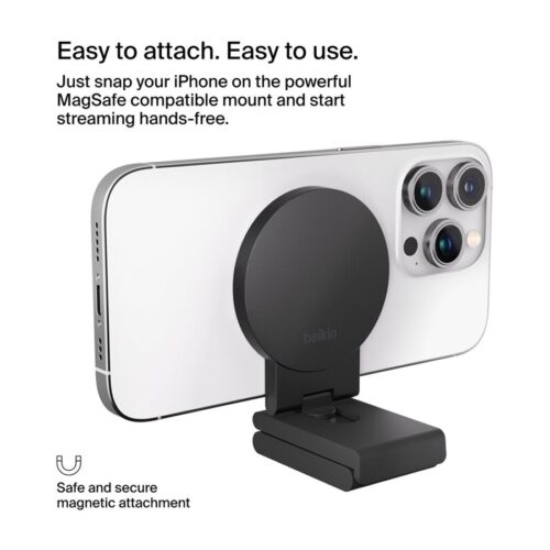 BELKIN BOOST CHARGE PRO MagSafe iPhone mount for Monitor Grey