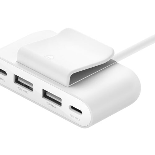 BELKIN BOOST CHARGE up to 30w 2xC + 2xA 4 Port Power Extender White
