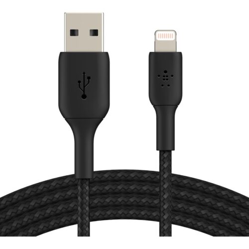 BELKIN BOOST CHARGE USB-A to Lightning Cable Braided 0.15M Black