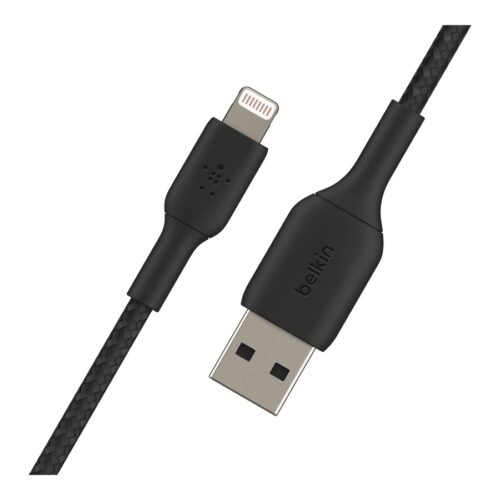 BELKIN BOOST CHARGE USB-A to Lightning Cable Braided 1M Black