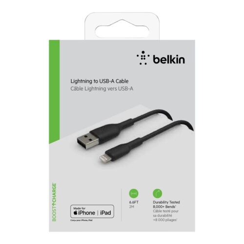 BELKIN BOOST CHARGE USB-A to Lightning Cable PVC 2M Black