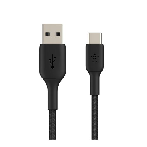 BELKIN BOOST CHARGE USB-A to USB-C Cable Braided 0.15M Black