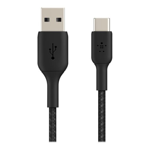 BELKIN BOOST CHARGE USB-A to USB-C Cable Braided 0.15M Black