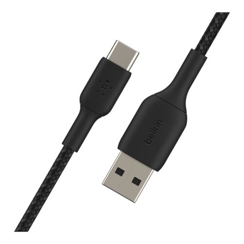 BELKIN BOOST CHARGE USB-A to USB-C Cable Braided 0.15M Black