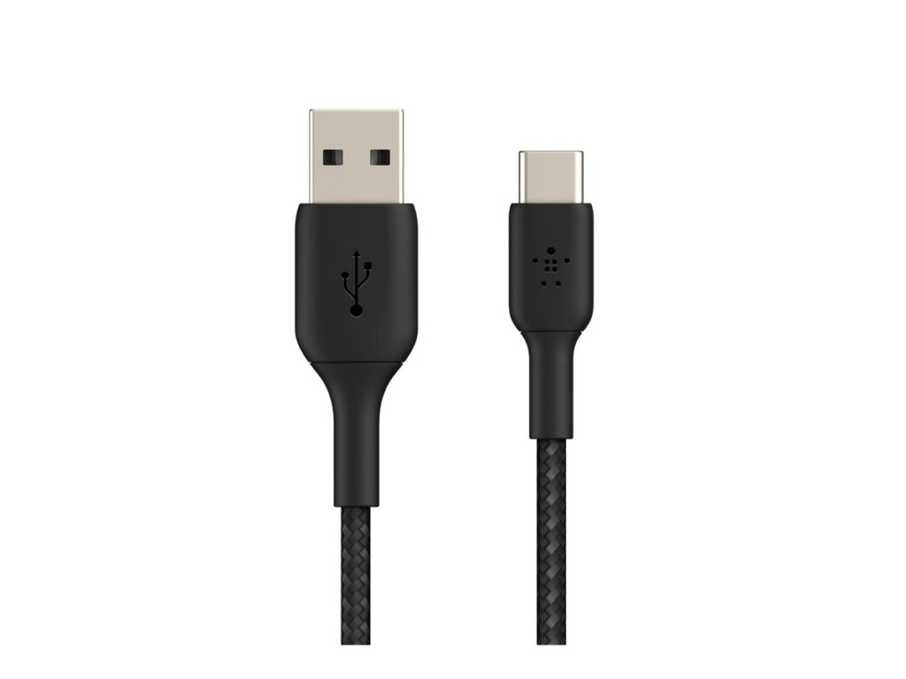BELKIN BOOST CHARGE USB-A to USB-C Cable Braided 1M Black