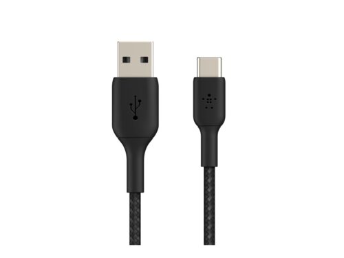 BELKIN BOOST CHARGE USB-A to USB-C Cable Braided 1M Black