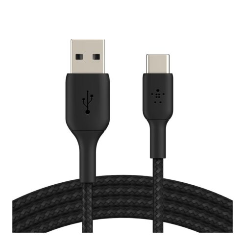 BELKIN BOOST CHARGE USB-A to USB-C Cable Braided 1M Black