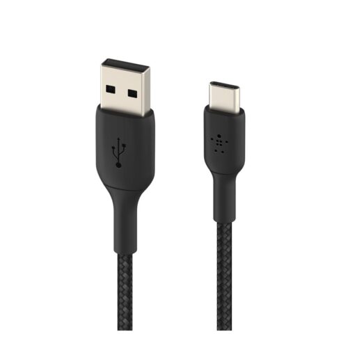 BELKIN BOOST CHARGE USB-A to USB-C Cable Braided 1M Black