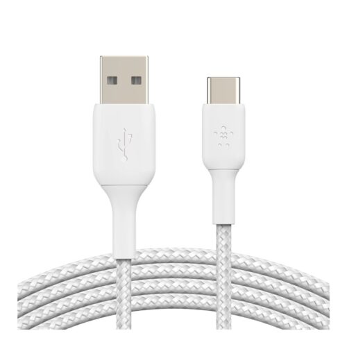 BELKIN BOOST CHARGE USB-A to USB-C Cable Braided 1M White