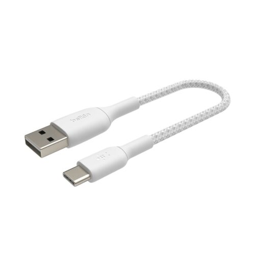BELKIN BOOST CHARGE USB-A to USB-C Cable Braided 1M White
