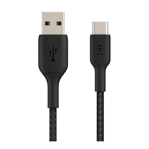 BELKIN BOOST CHARGE USB-A to USB-C Cable Braided 2M Black