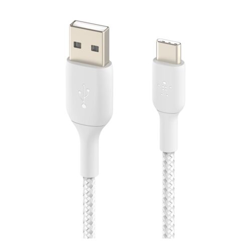 BELKIN BOOST CHARGE USB-A to USB-C Cable Braided 2M White