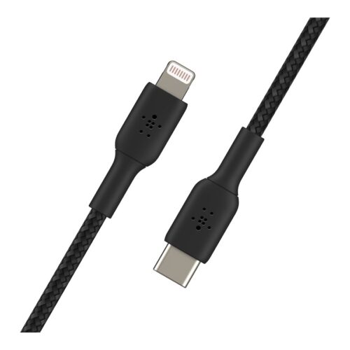 BELKIN BOOST CHARGE USB-C to Lightning Cable Braided 1M Black